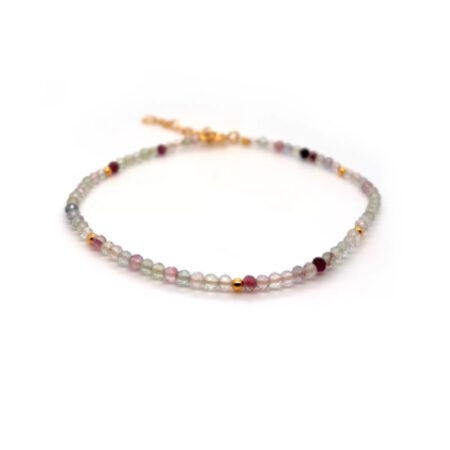 Armbånd Flourit Sølv Forgyldt