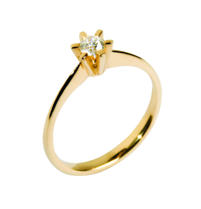 Brillanz diamantring i guld & hvidguld. - Image 2