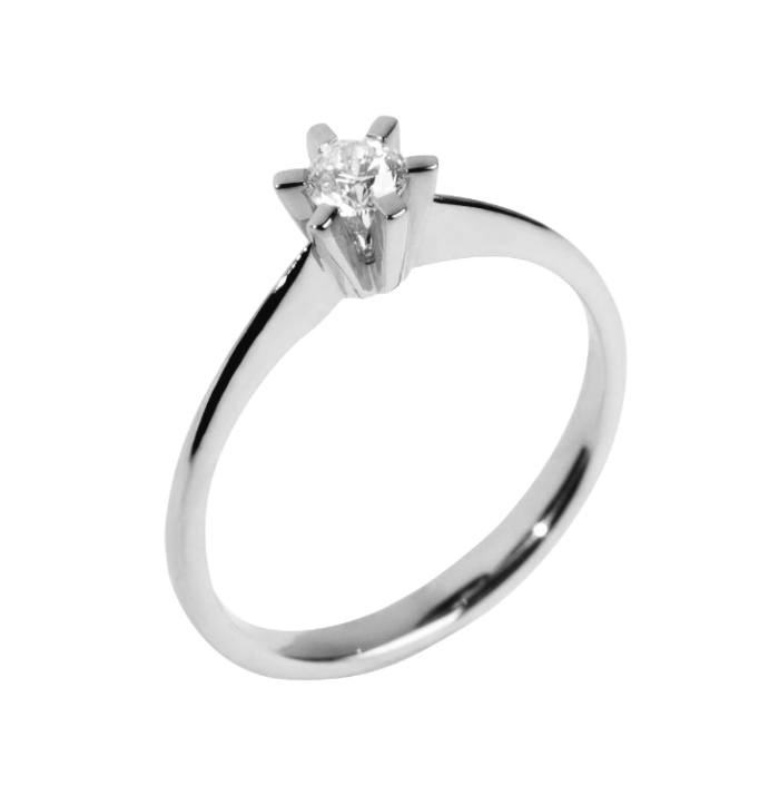Brillanz diamantring i guld & hvidguld. - Image 3
