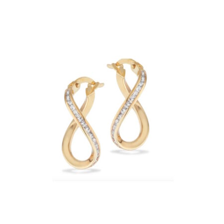 Creol med zirkonia 8kt guld