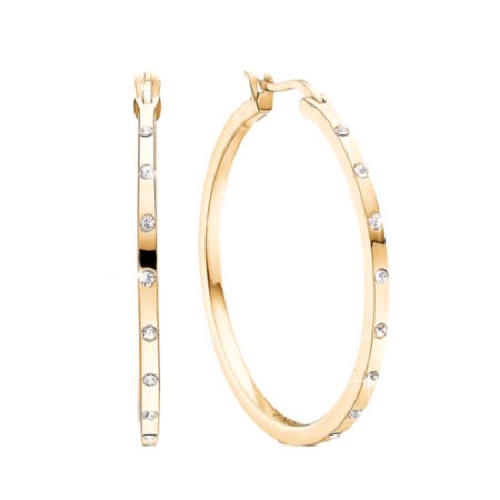 Øreringe Creoler Ø 34 mm, Forgyldt