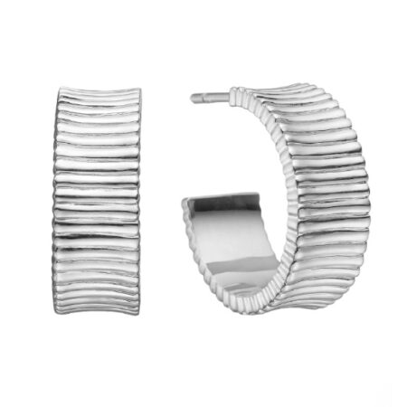 Halvcreol, riller 18 mm i sølv