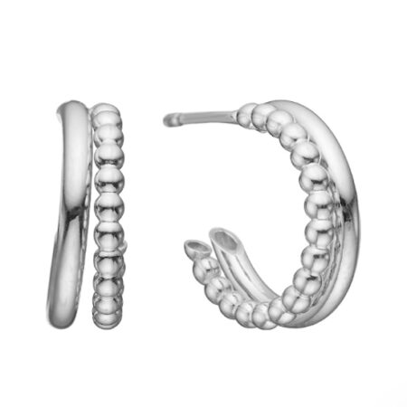 Halvcreol 14 mm i sølv