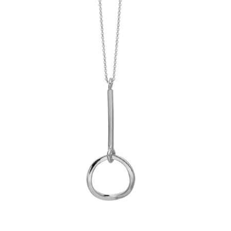 Halskæde oval i sølv