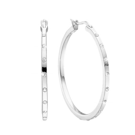 Øreringe Creol Ø 34mm, sølv