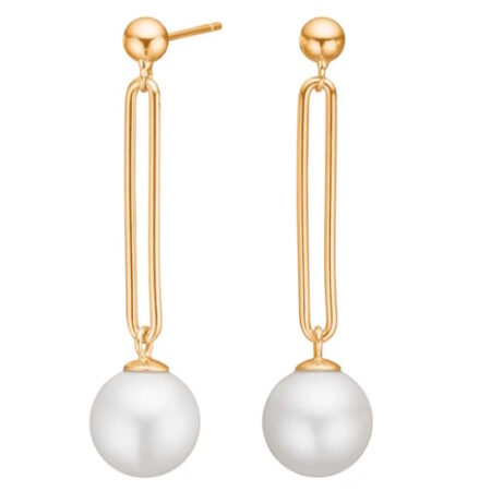 Ørehængere Pearly, Sølvforgyldt