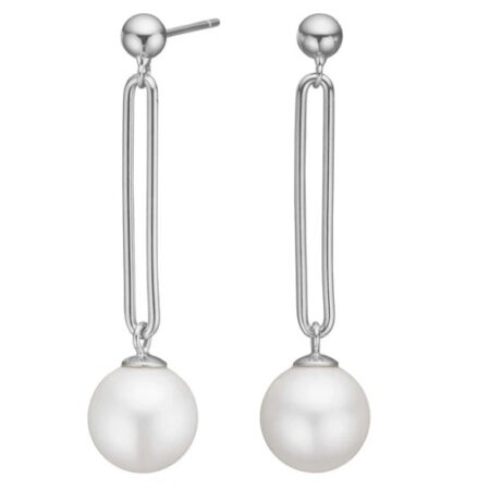 Ørehængere Pearly i sølv