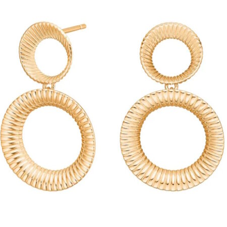 Sølv Ørehængere Energy52-forgyldt