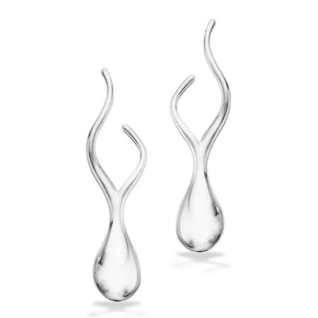 Ørehængere dråbe i sølv