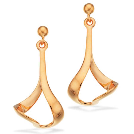 Ørehængere sølv forgyldt