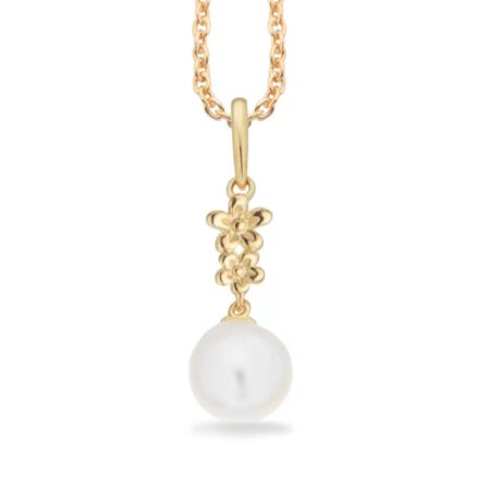 Vedhæng Barok med Ferskvandsperler  i 8 kt.guld