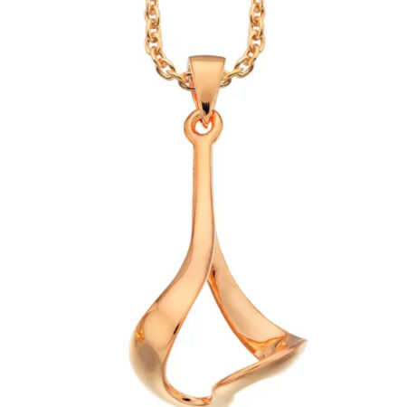 Vedhæng Sølv Forgyldt med 70 cm kæde