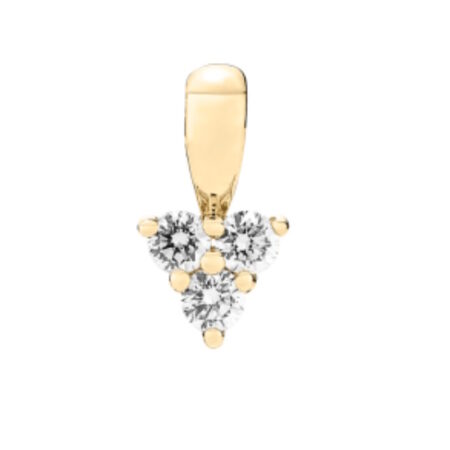 Vedhæng med Lab Grown Diamanter i 8 kt. guld