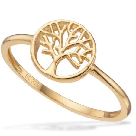 Ring Livets Træ i 8 karat guld