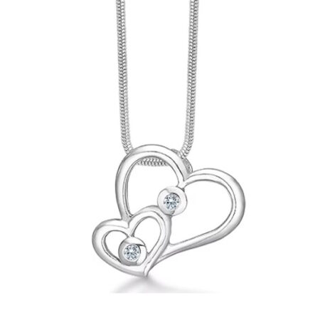 Hjerte Smykke med Zirkonia