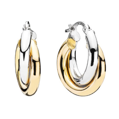 Creol i 8 kt guld og hvidguld