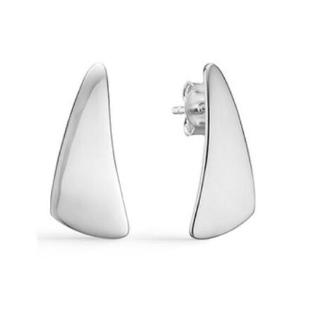 Stilren Øreringe i  Blank Sølv