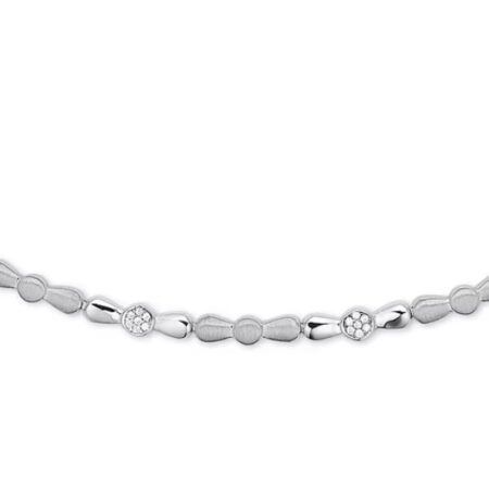Zirkonia halskæde med Zirkonia  i Sølv