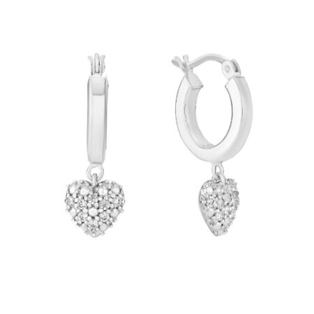 Creol med hjerte og zirkonia i Sølv