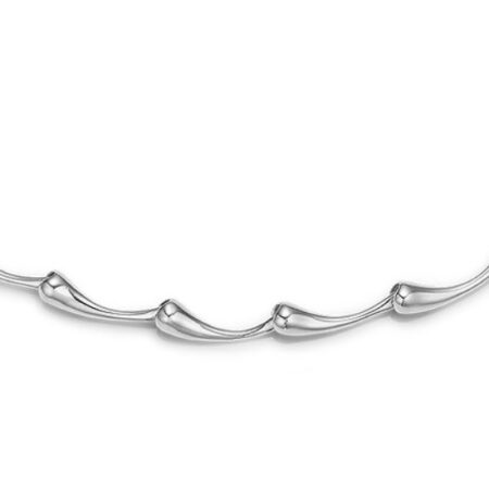 Blank halskæde i Sølv