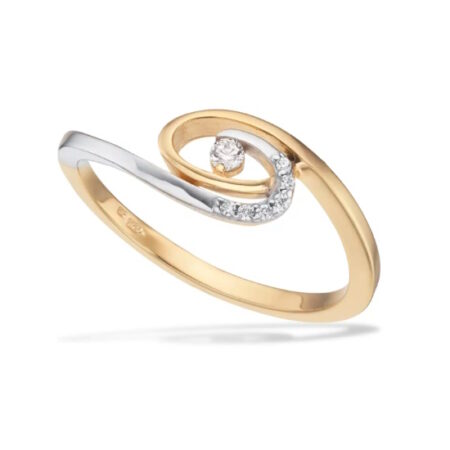 Ring med Cubic zirkonia i 8 kt Guld