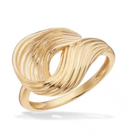 Ring i Sølv Forgyldt